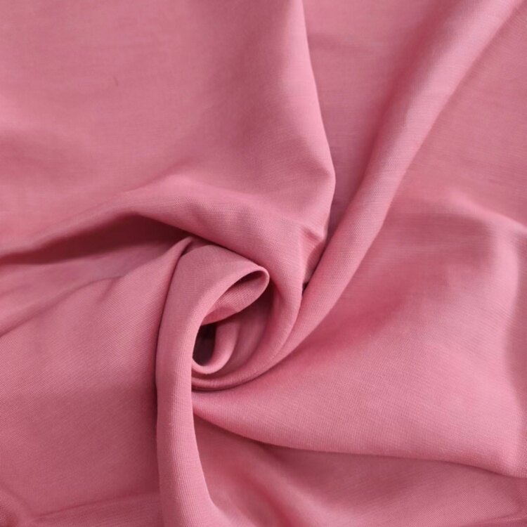 Viskósu Rayon hör Twill ofinn dúkur