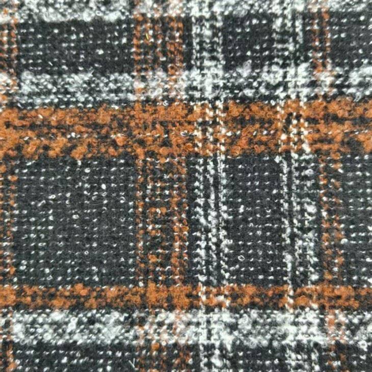 Varm polyester kontrolleret tweed stof
