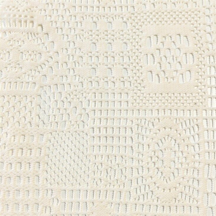 Белая открытая ткань вязания крючком