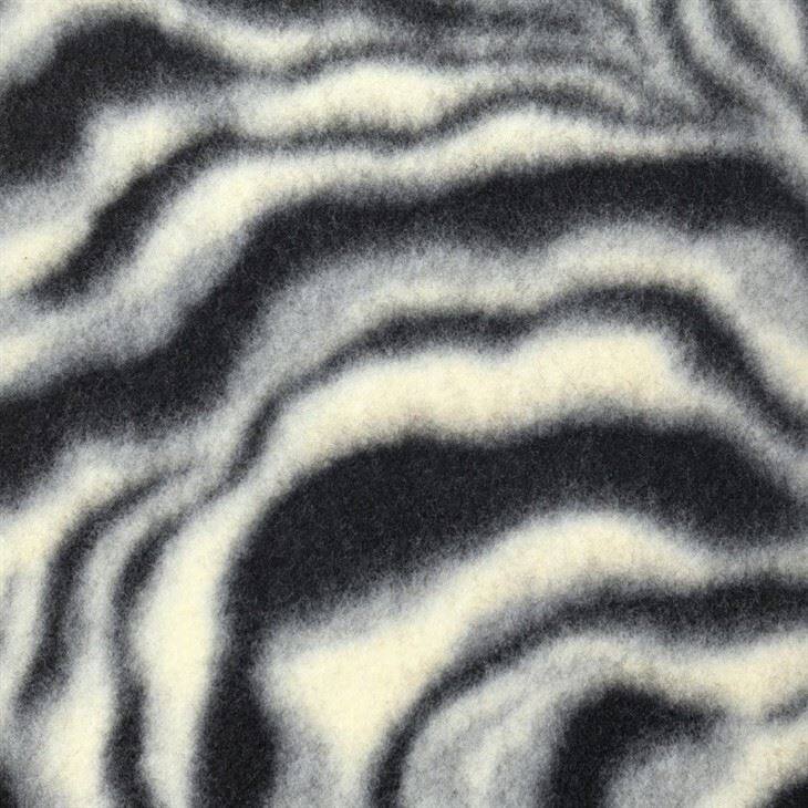 Zebra Print Faux Wool Jacquard Coat Fabric