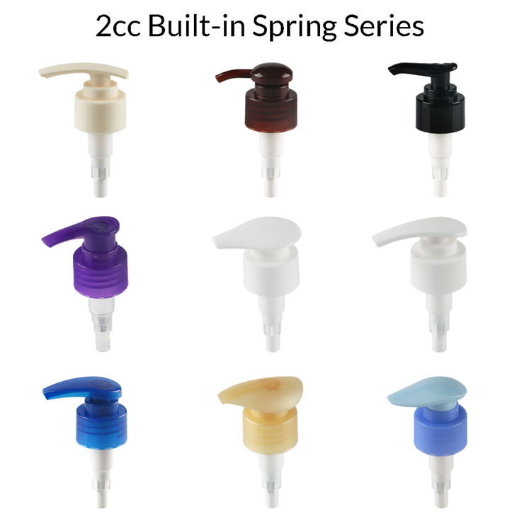 Custom color 24/410 lotion pumps for body lotion and personal care bottles