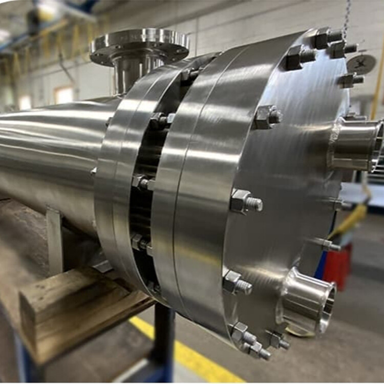 Intercambiador de calor de hoja de tubo doble