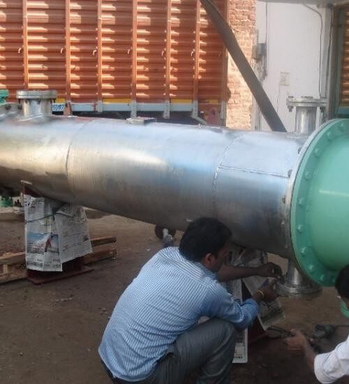 Marine copper condenser