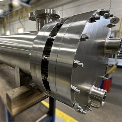 مبادل حراري ورقة مزدوجة الأنبوب