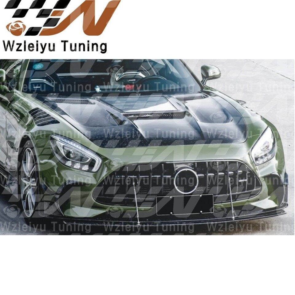 Forged Carbon Fiber Front Hood Bonnet Fit For Mercedes Benz AMG GTS GTC GTR Pro C190 high quality