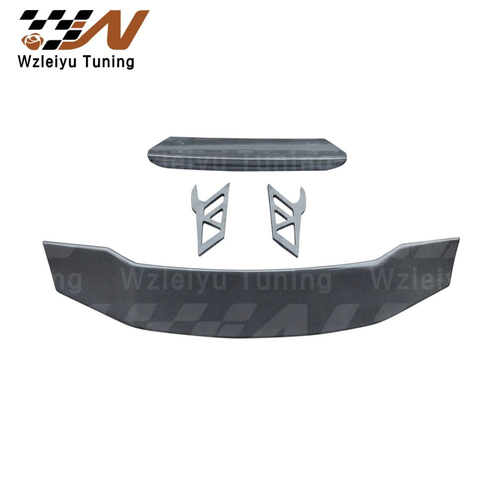 Cov Qauv Tshiab Carbon Fiber Rauv Lub Cev Qis Toeter Koojtis Haum Rau Lamborghini Huracan LP610