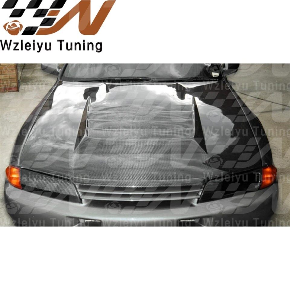 Capô dianteiro de fibra de carbono estilo NSM adequado para Ni - ssan Skyline R32 GTR Capô de carro