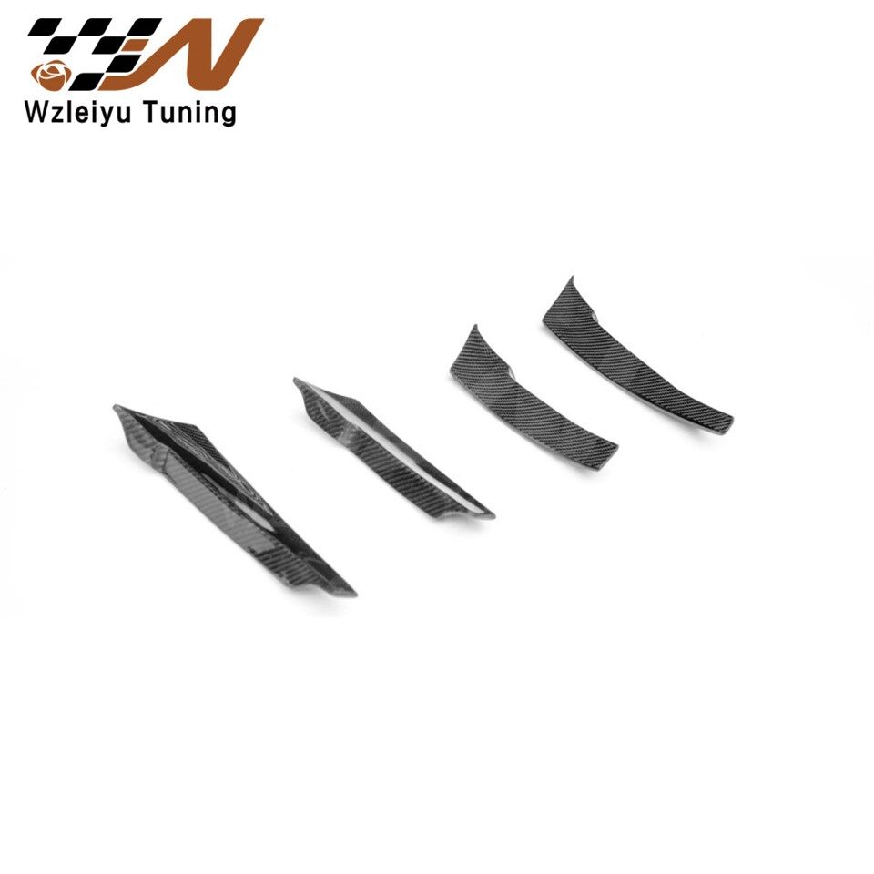 Cov Qauv Tshiab Carbon Fiber Pem Hauv Ntej Canards Fins Haum Rau Audi S3 A ​​{1}} Y 21-24