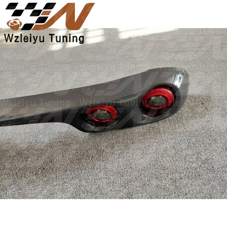 RE Style Carbon Fiber Rear Trunk Spoiler Wing With Tail LED Lamp Lights Fit For 92-02 Mazda RX7 FD3S REAR LAMP COVER W. LED LAMP best