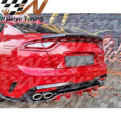 Lèvre de diffuseur de pare-chocs arrière en Fiber de carbone, nouveau Style adapté au diffuseur de voiture Kia Stinger K8