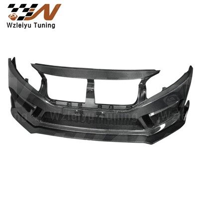Tshiab Style Puv Carbon Fiber Pem Hauv Ntej Bumper & Daim di ncauj haum rau Hasdas Civic 10 Tiam