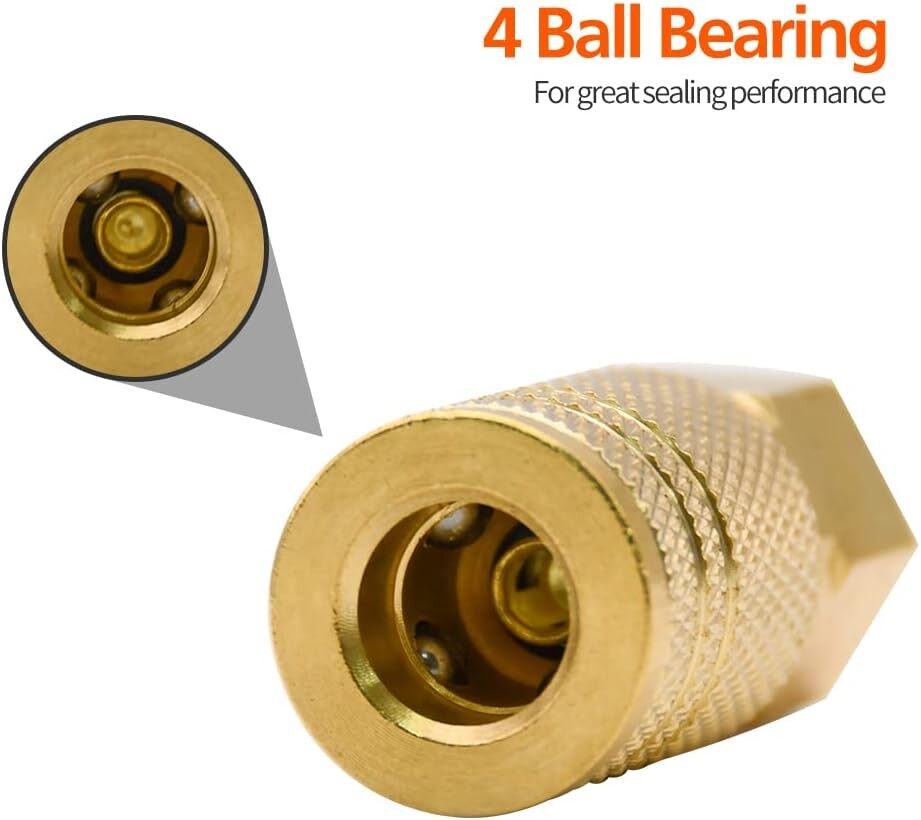 1/4 Inch Brass Female Industrial Coupler Nut