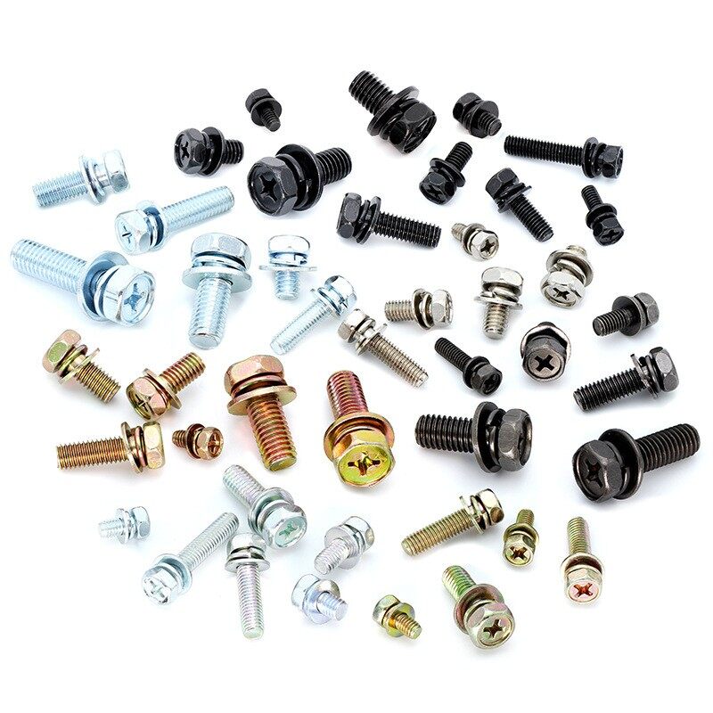 Cross Recessed External Hexagonal Three-combination Screws