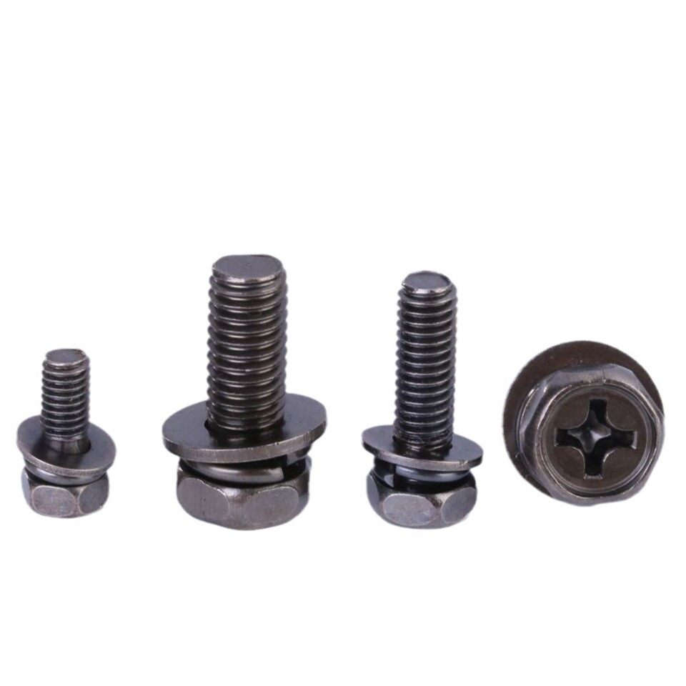 Cross Recessed External Hexagonal Three-combination Screws