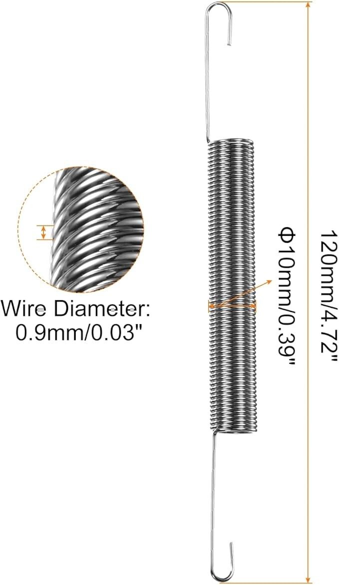 Durable Stainless Steel Double Hook Tension Springs – Reliable & Long-Lasting