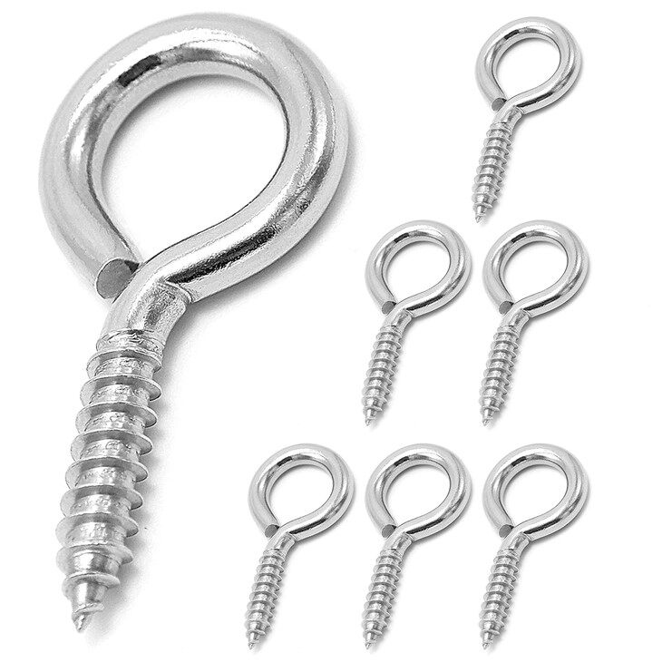 Heavy-Duty Forged Eye Hook Screws – 304/316 Stainless Steel For Rigging & Lifting