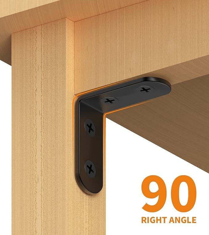 Heavy Duty L-Bracket 90° Angle Iron Bracket For Shelving/Metal Framing