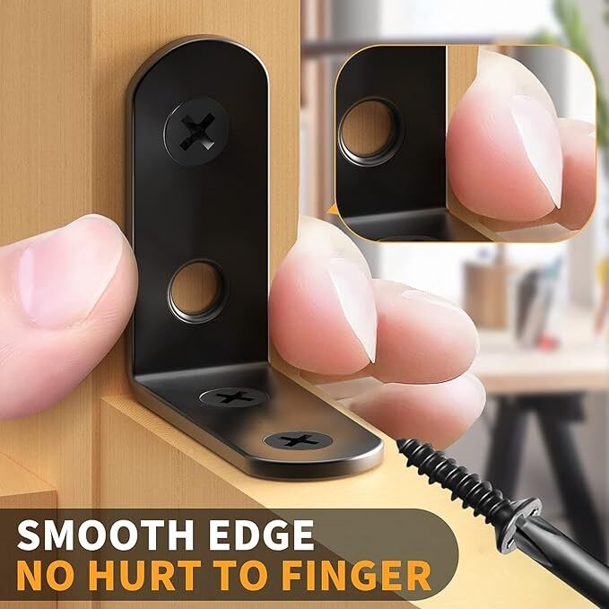 Heavy Duty L-Bracket 90° Angle Iron Bracket For Shelving/Metal Framing