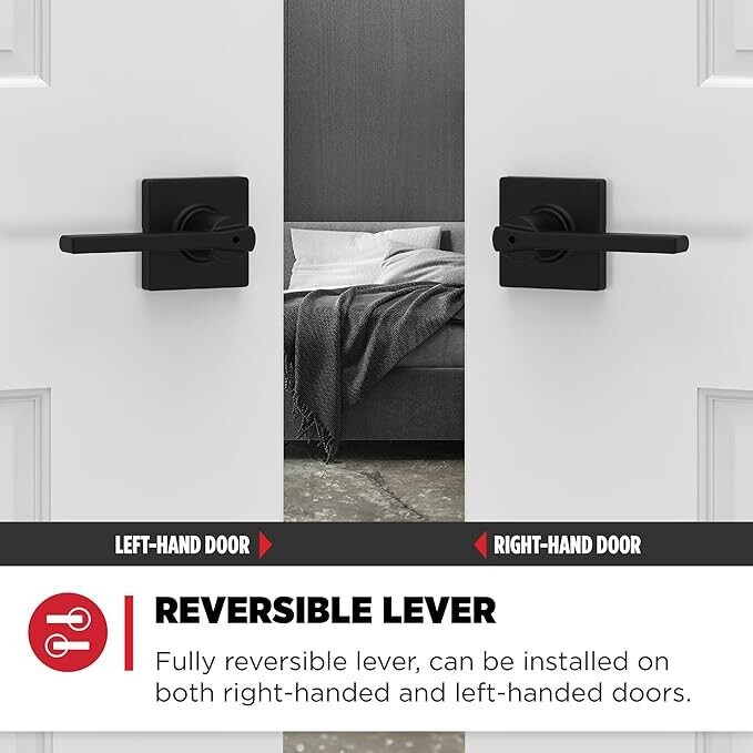 Household Three-pole Lock Zinc Alloy Split Handle Lock