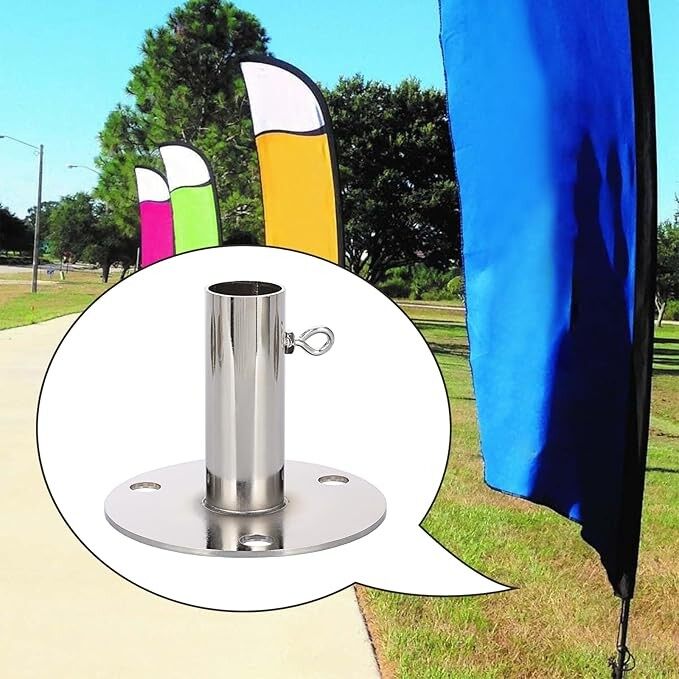 Light Pole Anchor Bolts Awning Accessories Foot Pads With Holes