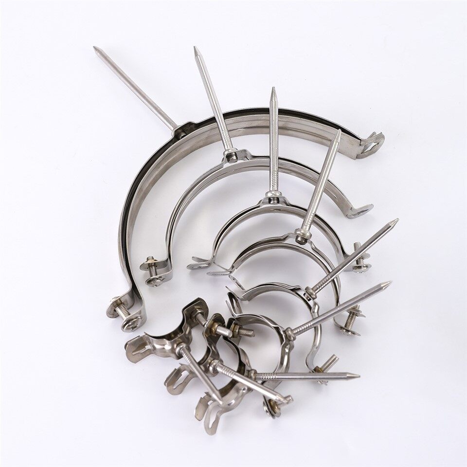 Metal Stainless Steel Pipe Clamp Movable Nail