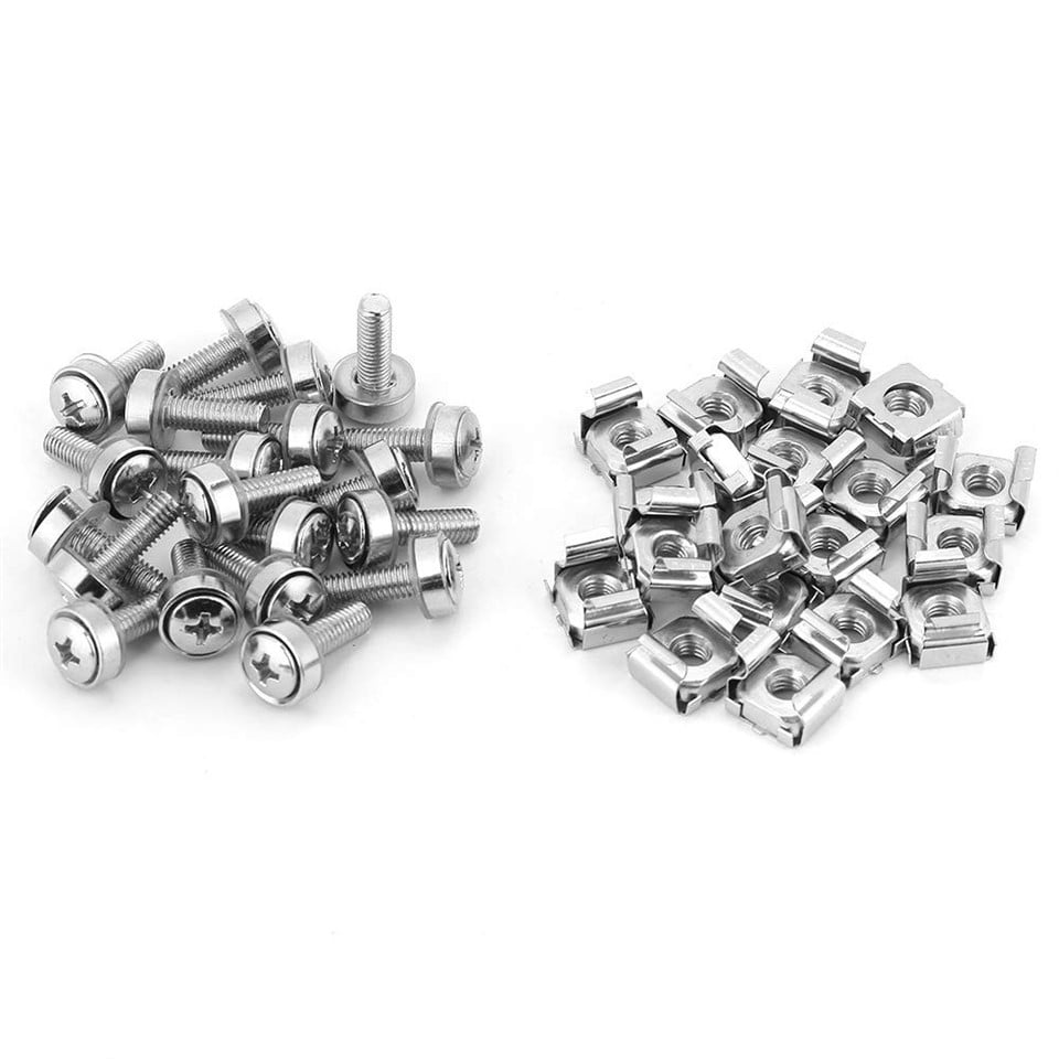 Network Cabinet Rack Screw Combination Kit Cage Nut Installation Screw