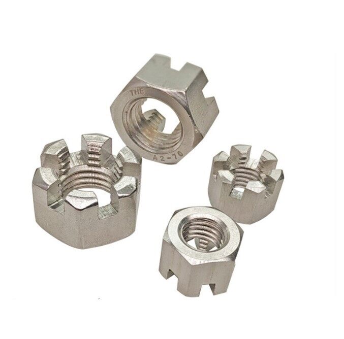 Slotted Hex Nut Carbon Steel