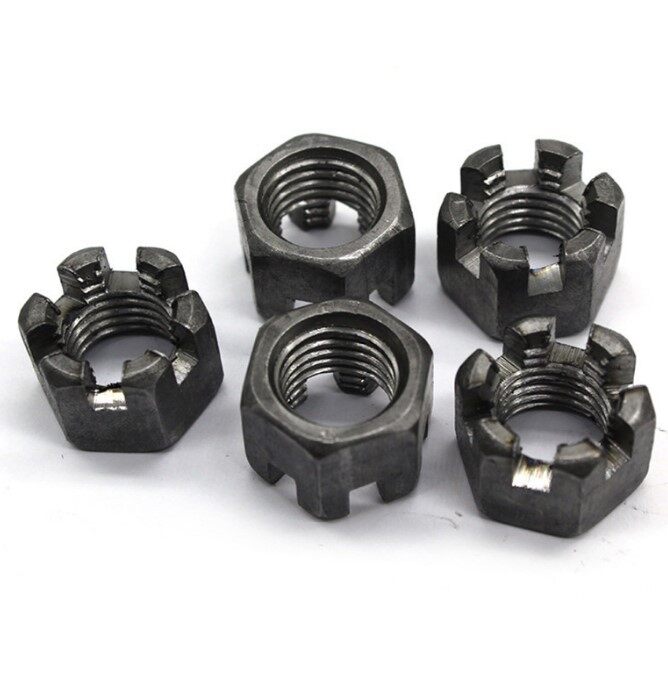 Slotted Hex Nut Carbon Steel