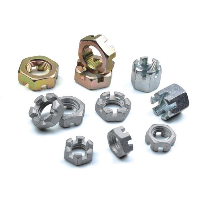 Slotted Hex Nut Carbon Steel