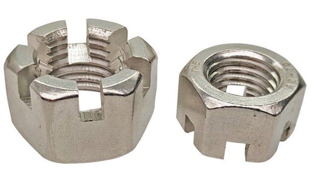 Slotted Hex Nut Carbon Steel