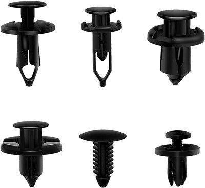 Automotive Push in Plastic 6mm Rivets Fasteners/Plate Clips