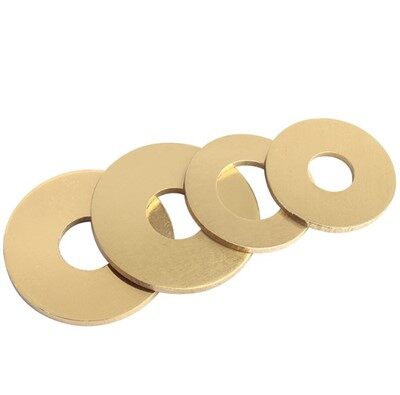 Arruelas de latão são resistentes à corrosão