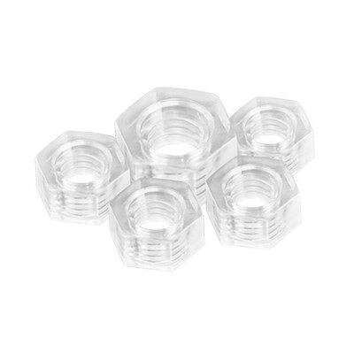 אגוז משושה שקוף אקרילי