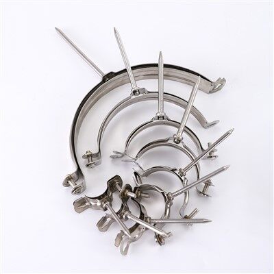 Clamp Pibell Dur Di -staen Metel Ewinedd symudol