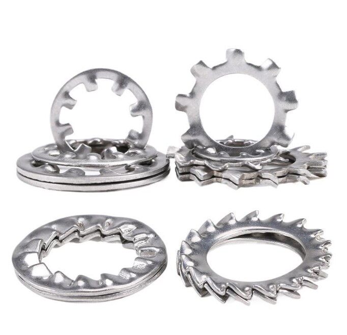 Hammastettu ulkoinen lukitusaluslevy