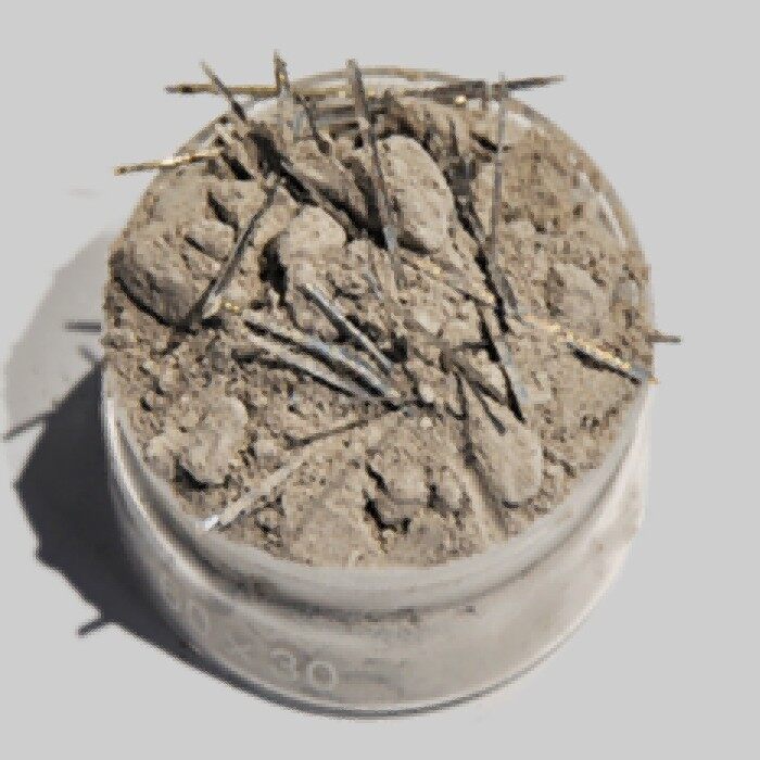 Steel fiber castable