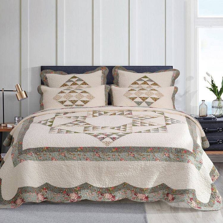 100%コットンパッチワークキルトセット