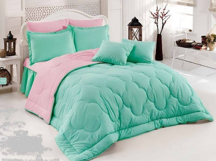 Комплект завивки от мек микрофибър в контрастен цвят