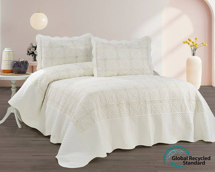 Zestaw kołder haftowanych z certyfikatem GRS