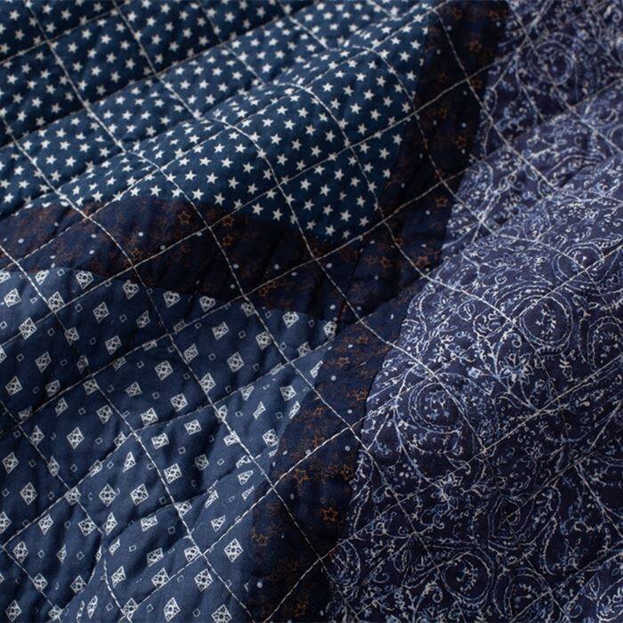 Asymmetric Patterned Patchwork Cotton Quilt Set-3