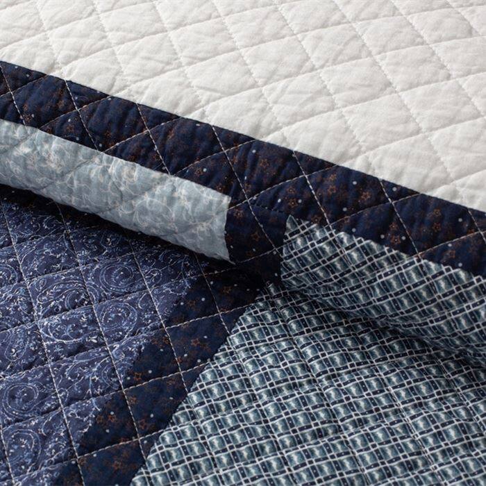 Asymmetric Patterned Patchwork Cotton Quilt Set-2
