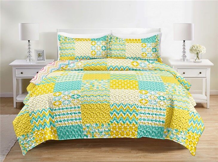 Colorful Patchwork Quilt Set-1