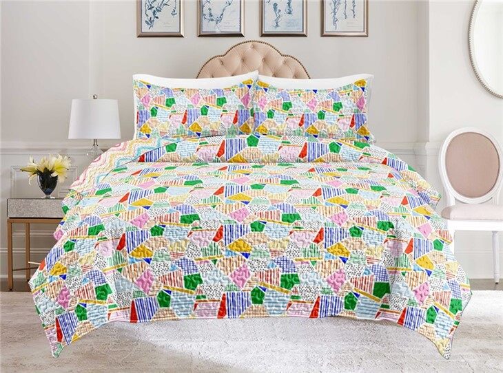 Colorful Patchwork Quilt Set-2