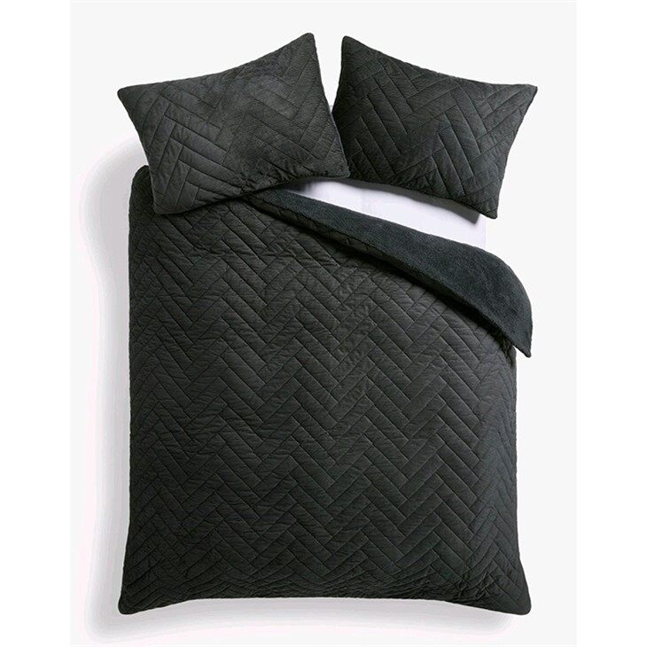 Corduroy Sherpa Comforter Set