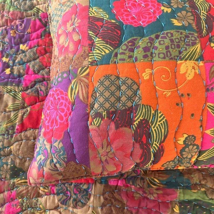 Eembroidered Quilted Bedspread-2