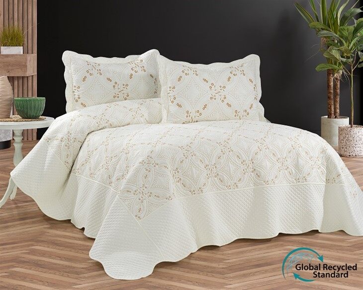 Embroidered Quilt Set With GRS Certification-4