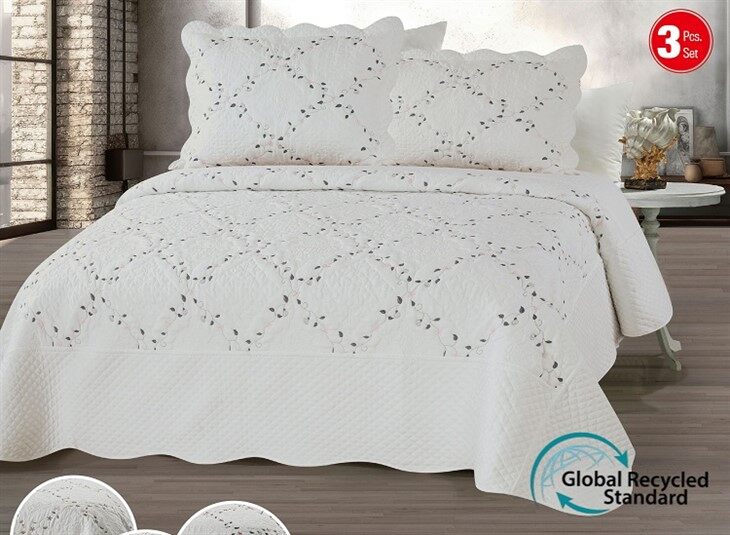 Global Recycle Standard Embroidered Quilt Set-4