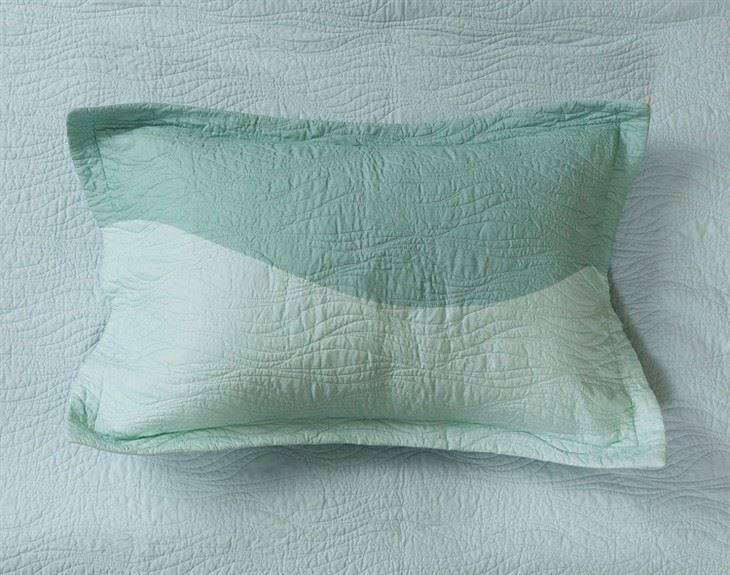 Ocean Waves Print Cotton Quilt Set-4