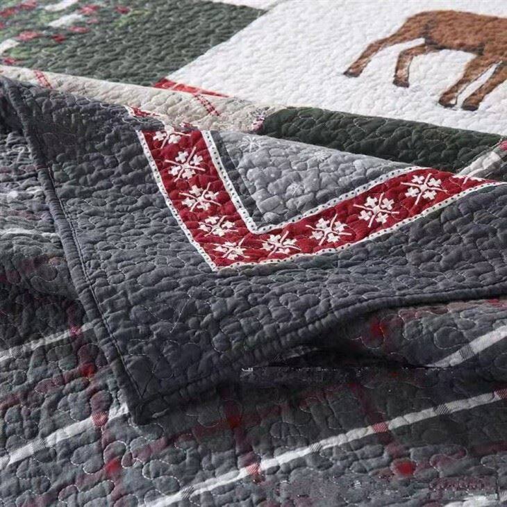Rustic Patchwork Quilt Bedding-3