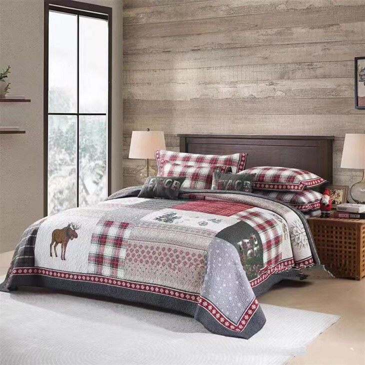 Rustic Patchwork Quilt Bedding-1